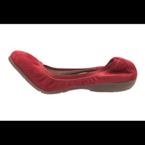 ❤️ABEO❤️ Tia Red Suede Flat Women’s 8